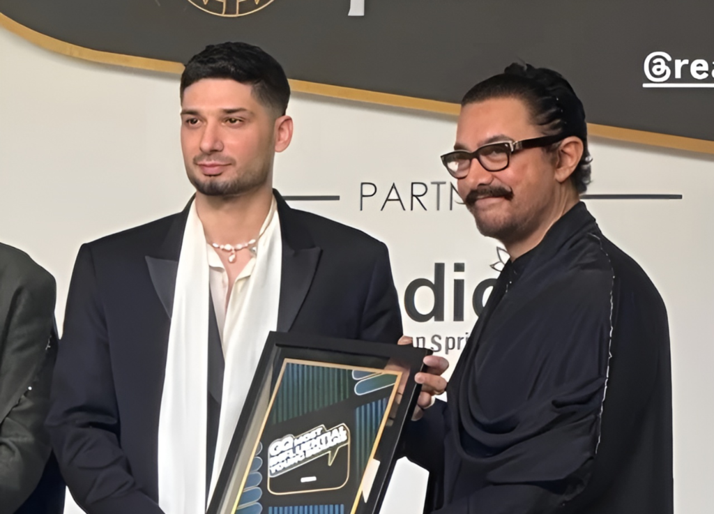 KRSNA receives GQ India 2025 award from Aamir Khan