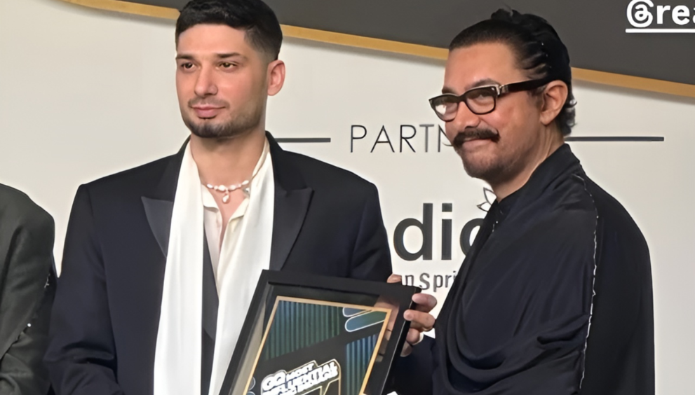 KRSNA receives GQ India 2025 award from Aamir Khan